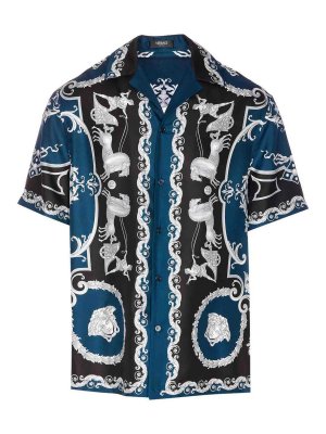 VERSACE: shirts - Blue Informal Shirt