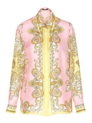 VERSACE: Camisas - Camisa - Color Carne Y Neutral