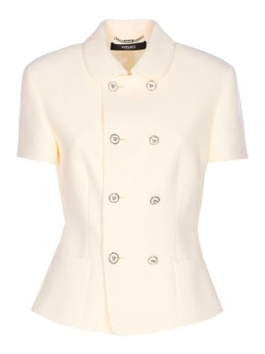 VERSACE: casual jackets - White Informal Jacket