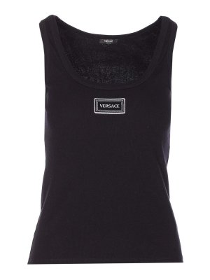 VERSACE: Tops & Tank tops - Black Logo Tank Top