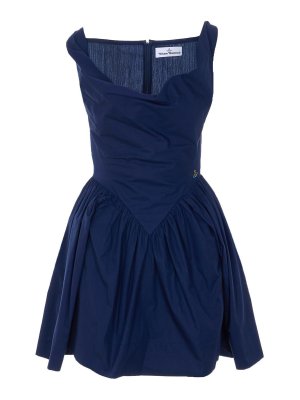 VIVIENNE WESTWOOD: Vestidos cortos - Vestido Corto - Azul