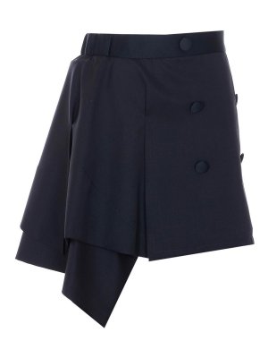 VIVIENNE WESTWOOD: gonne al ginocchio  e longuette - Gonna asimmetrica Marta Kilt nera