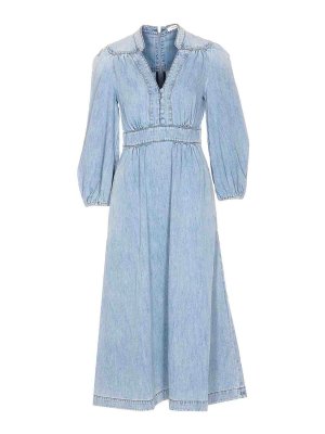 ZIMMERMANN: Strickpullover mit Rundhalsausschnitt - Rundhalspullover - Blau