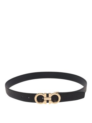 FERRAGAMO: belts - Reversible Gancini Belt
