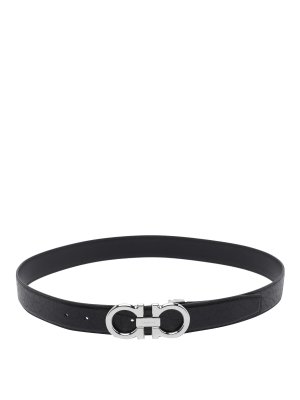 FERRAGAMO: belts - Gancini Reversible Belt