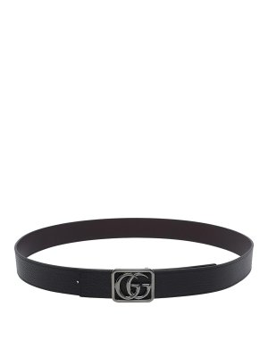 GUCCI: belts - Reversible Gg Marmont Belt