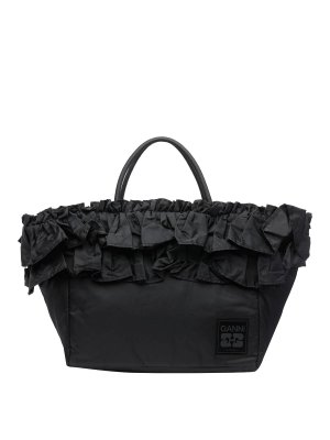 GANNI: Bolsos Shopping - Bolso Shopping - Negro