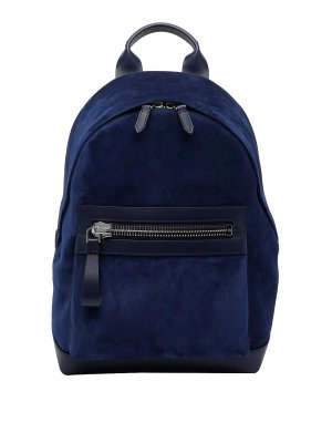 TOM FORD: backpacks - Blue Backpack