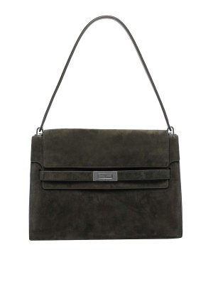 TORY BURCH: borse a spalla - Borsa a tracolla grande in pelle scamosciata