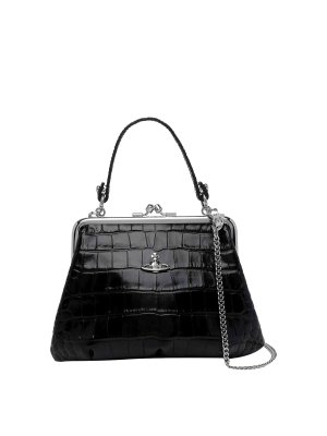 VIVIENNE WESTWOOD: shopper - Borsa con cornice per nonna