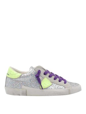 PHILIPPE MODEL: trainers - Silver Prsx Sneakers