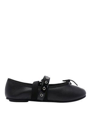REPETTO: flat shoes - Black Twist Mary Jane Ballets