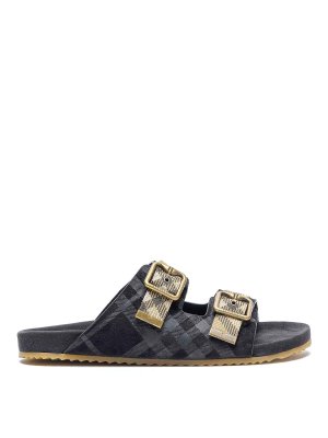 BURBERRY: sandals - Urchin Check Sandals