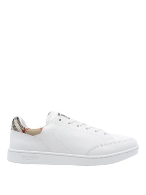 BURBERRY: Chaussures de sport - Baskets - Blanc