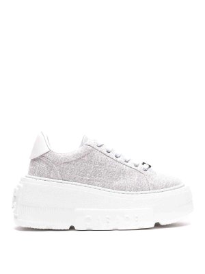 Casadei: Chaussures de sport - Baskets - Gris