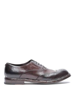 DOLCE & GABBANA: lace-ups shoes - Brown Leather Laced Up Shoes