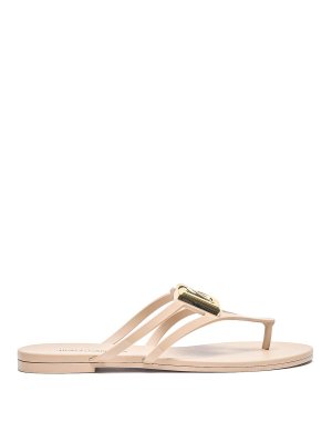 DOLCE & GABBANA: Chanclas de playa - Chanclas - Color Carne Y Neutral