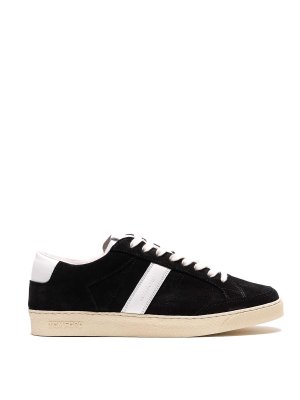 TOM FORD: sneakers - Sneakers in pelle scamosciata nera
