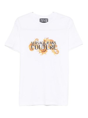 Versace Jeans Couture: T-shirts - T-Shirt - Weiß
