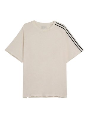 Y-3: T-shirts - T-Shirt - Weiß