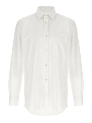 Maison Margiela: shirts - White Cotton Shirt