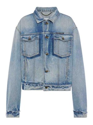Maison Margiela: デニムジャケット - デニムジャケット - ブルー