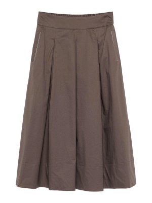 PESERICO: Faldas largas - Falda Larga - Marrón
