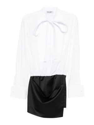 The Attico: abiti corti - Vestito  corto combinato bianco e nero