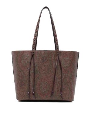ETRO: totes bags - Jacquard Paisley Shopping Bag
