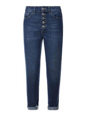 DONDUP: jeans dritti, a sigaretta - Jeans in denim Koons