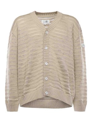 MM6 MAISON MARGIELA: Cardigans - Cardigan - Beige