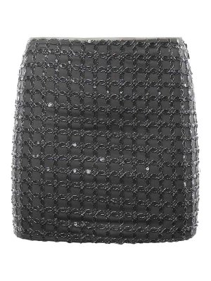 ROTATE Birger Christensen: mini skirts - Beaded Mini Skirt