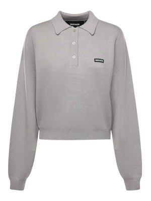 ROTATE Birger Christensen: Poloshirts - Poloshirt - Hellgrau