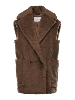 Max Mara: vests - Alpaca And Wool Teddy Vest