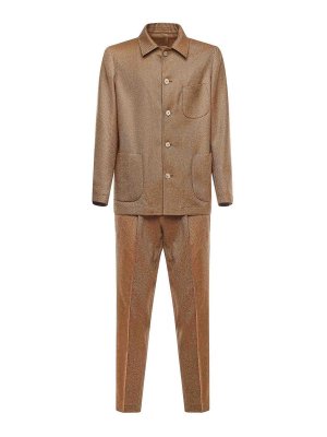 SANTANIELLO: Pantalons casual - Pantalons Décontractés - Marron