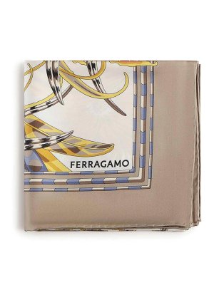 SALVATORE FERRAGAMO: scarves - Printed Silk Scarf