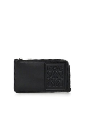 LOEWE: wallets & purses - Calfskin Card Holder With Coin Pocket