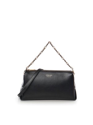 FERRAGAMO: クラッチバッグ - クラッチバッグ - 黒
