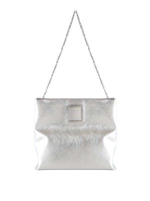 ROGER VIVIER: クラッチバッグ - クラッチバッグ - 銀