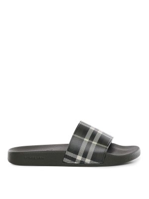 BURBERRY: Loafers & Slippers - Check Slippers