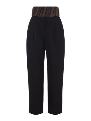Alaïa: Pantalones casual - Pantalón Casual - Negro