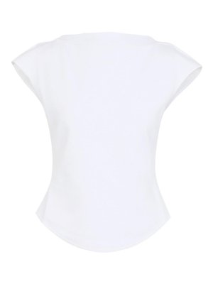 Alaïa: T-shirts - T-Shirt - Weiß