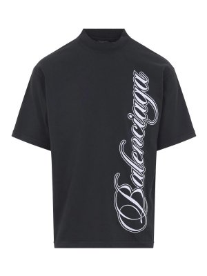 BALENCIAGA: T-shirts - T-Shirt - Schwarz