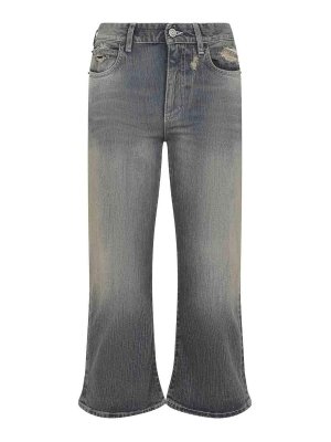 BALENCIAGA: Jeans acampanados - Jeans Acampanados - Azul Claro