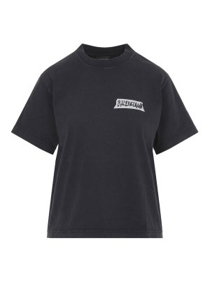 BALENCIAGA: T-shirts - T-Shirt - Schwarz