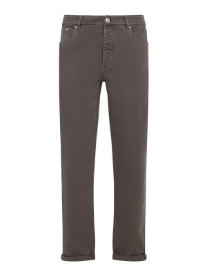 BRUNELLO CUCINELLI: straight leg jeans - Cotton Jeans