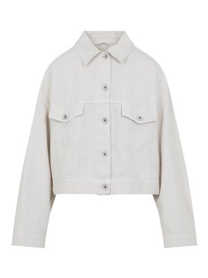 BRUNELLO CUCINELLI: Casualjacken - Casualjacke - Weiß