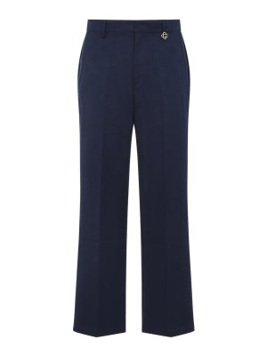CASABLANCA: Pantalons casual - Pantalons Décontractés - Bleu Foncé