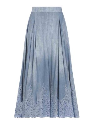 ERMANNO SCERVINO: Jupes midi et au genou - Jupe Midi - Bleu