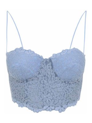 ERMANNO SCERVINO: Tops & Débardeurs - Top - Bleu